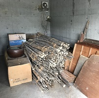 名古屋市天白区　ガレージと物置の不用品回収